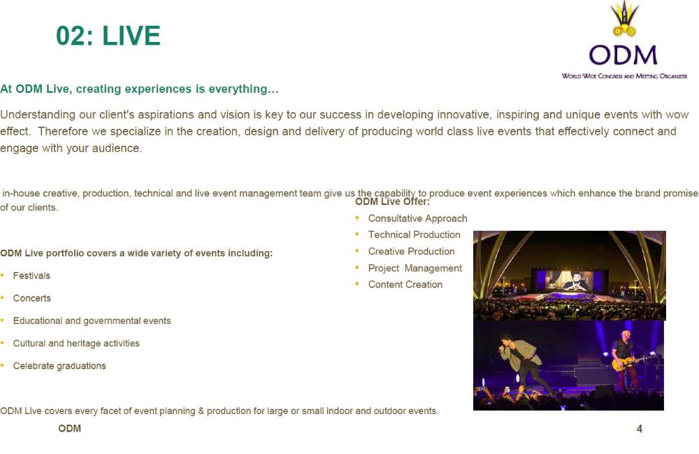 ODM Live Events Agile Methodology 